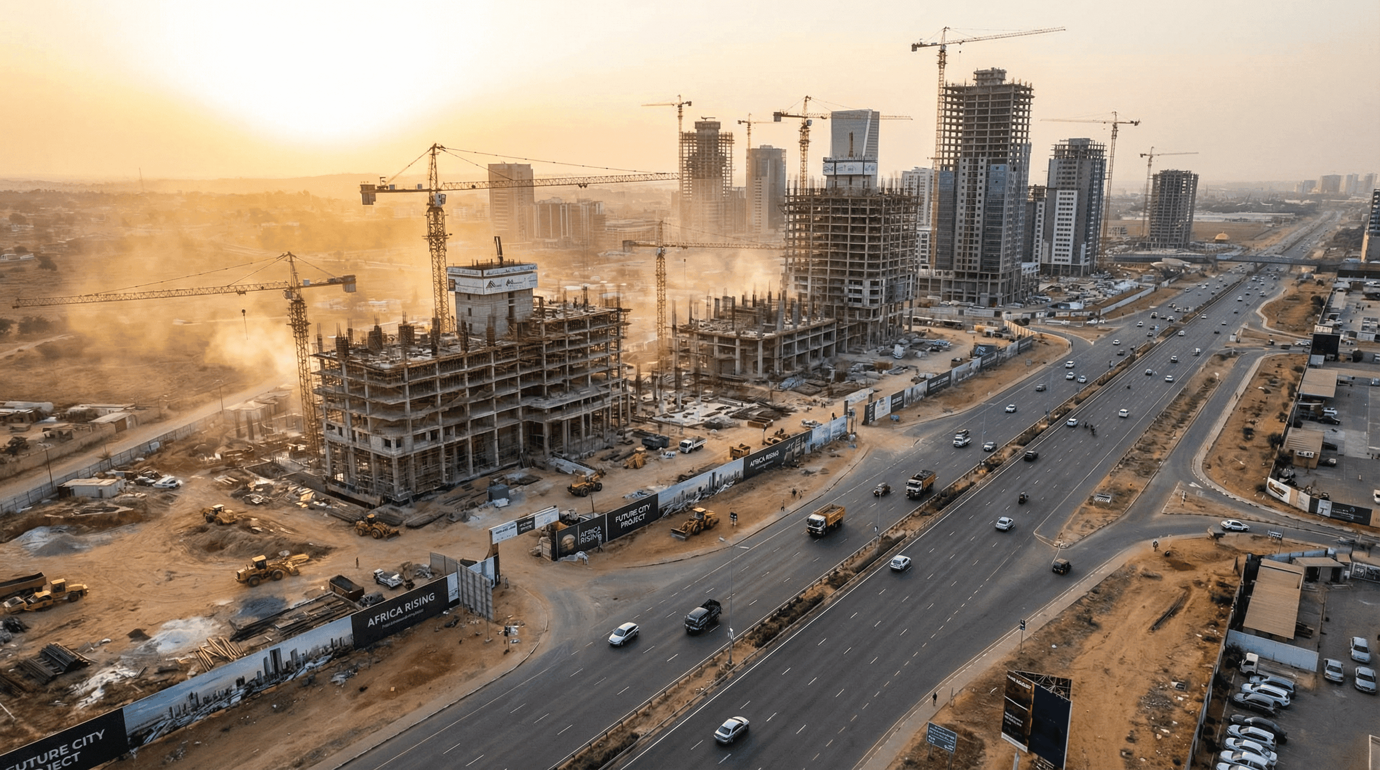 Modern infrastructure development across Africa